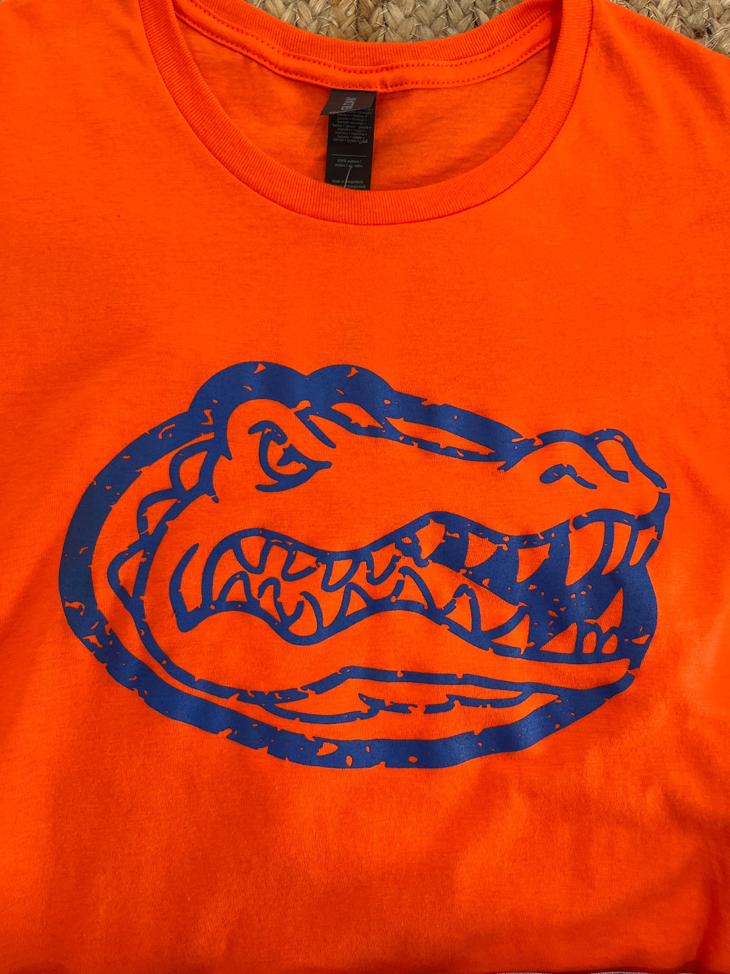 Distressed Gator Head Mascot Tee