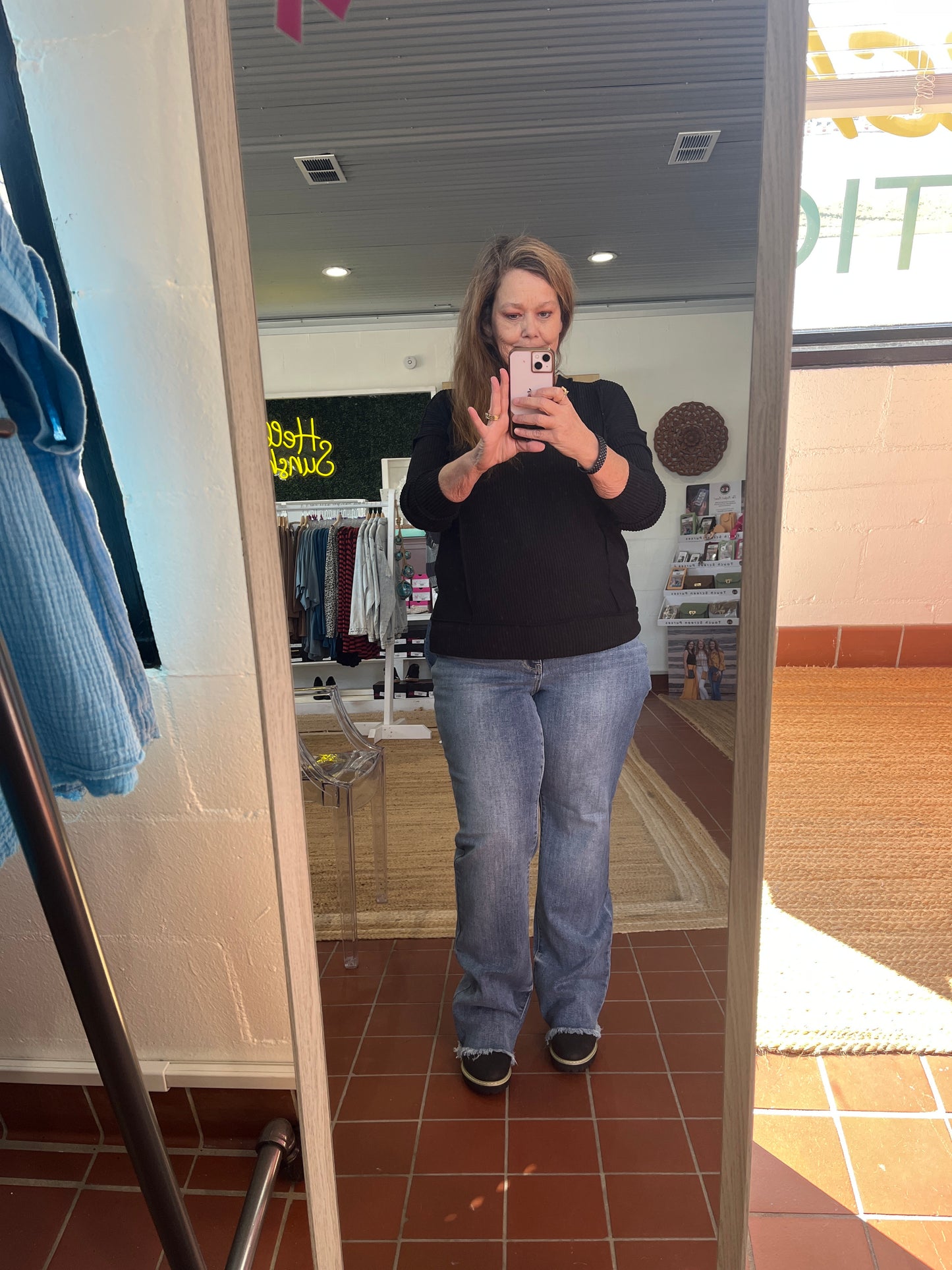 Judy Blue Plus Size Hi Waist Bootcut with Fray
