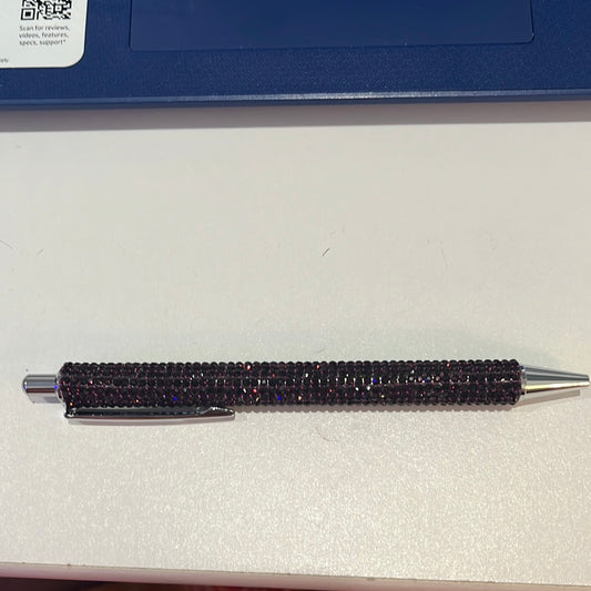 Purple and Black Glitz Pen