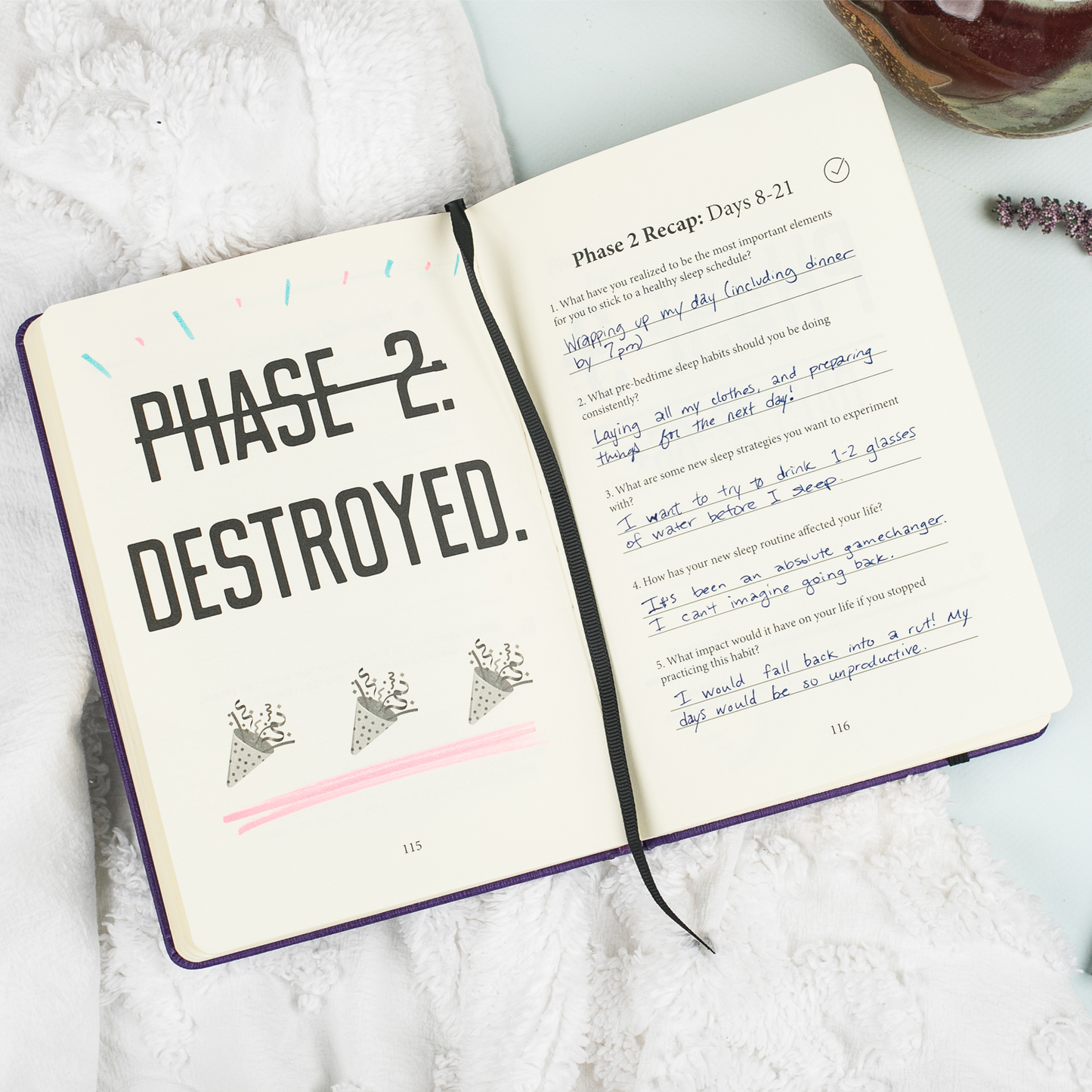Sleep & Evening Routine Sidekick Journal