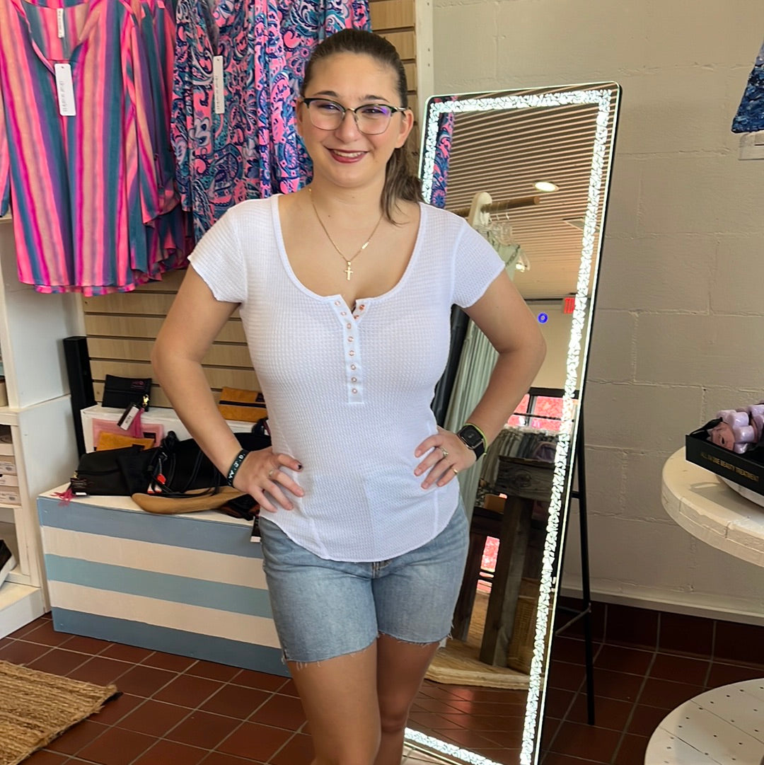 Judy Blue Mid Rise Cut Off Shorts