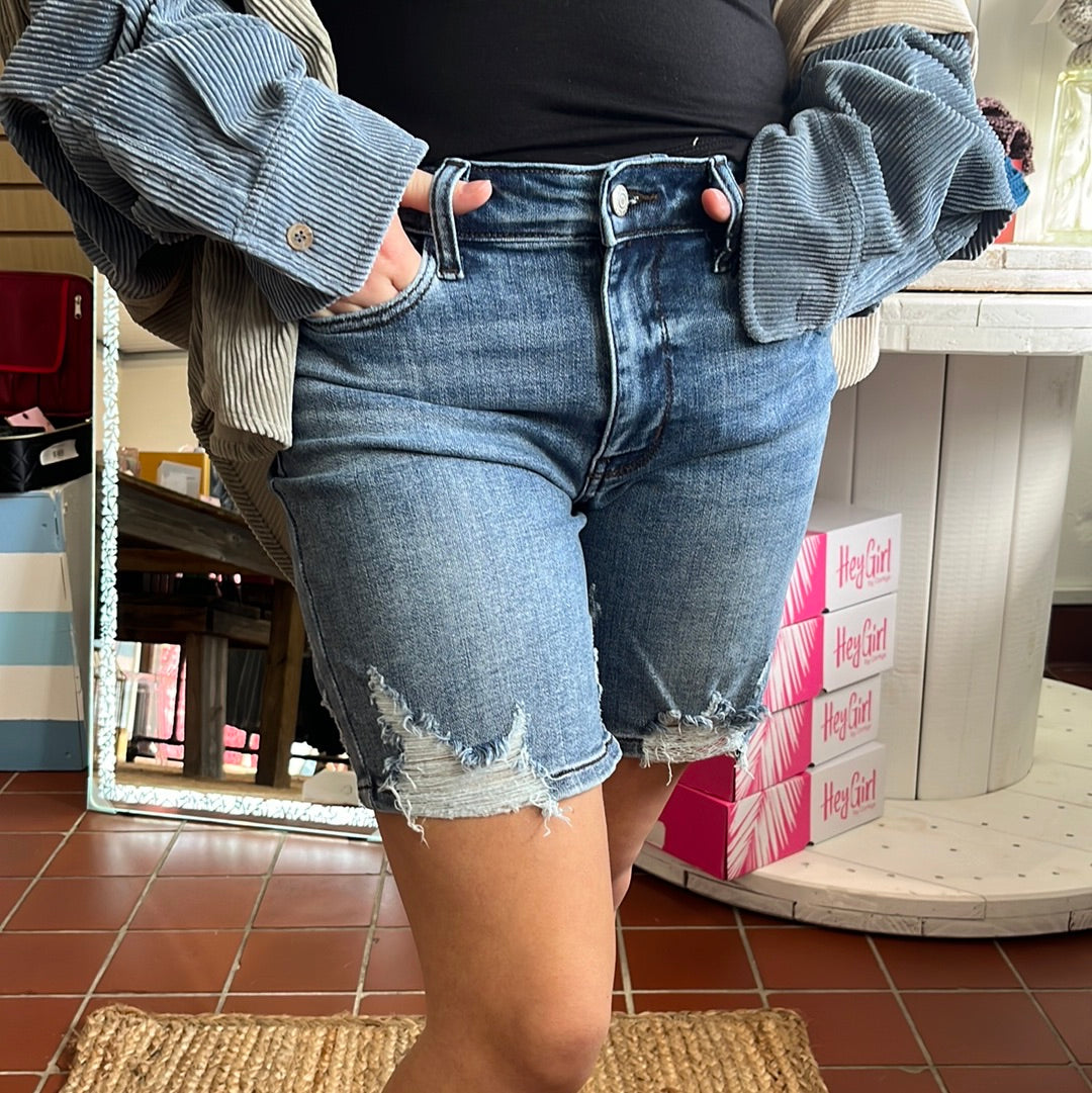 Judy Blue High Waist Bermuda Shorts