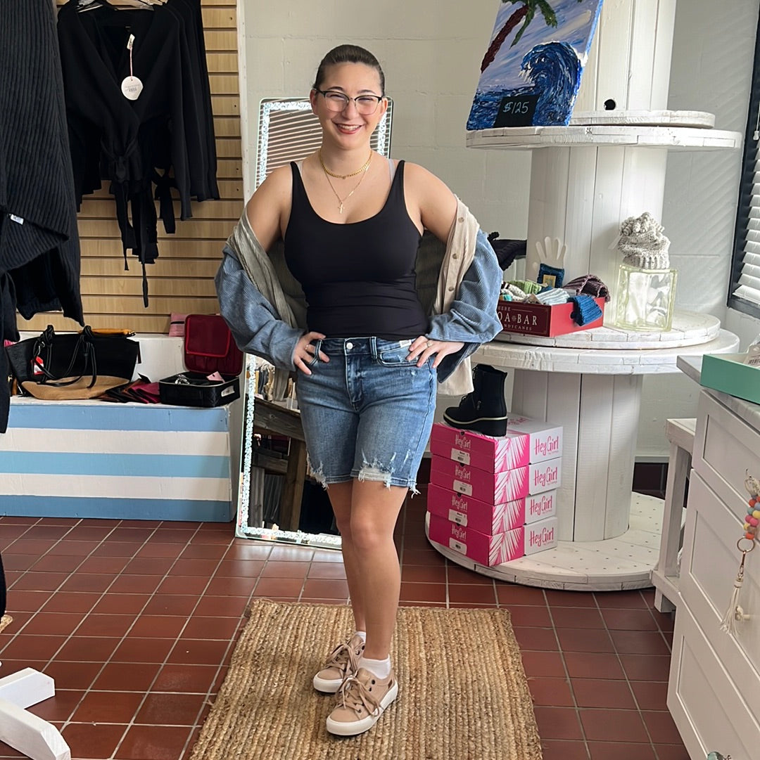Judy Blue High Waist Bermuda Shorts