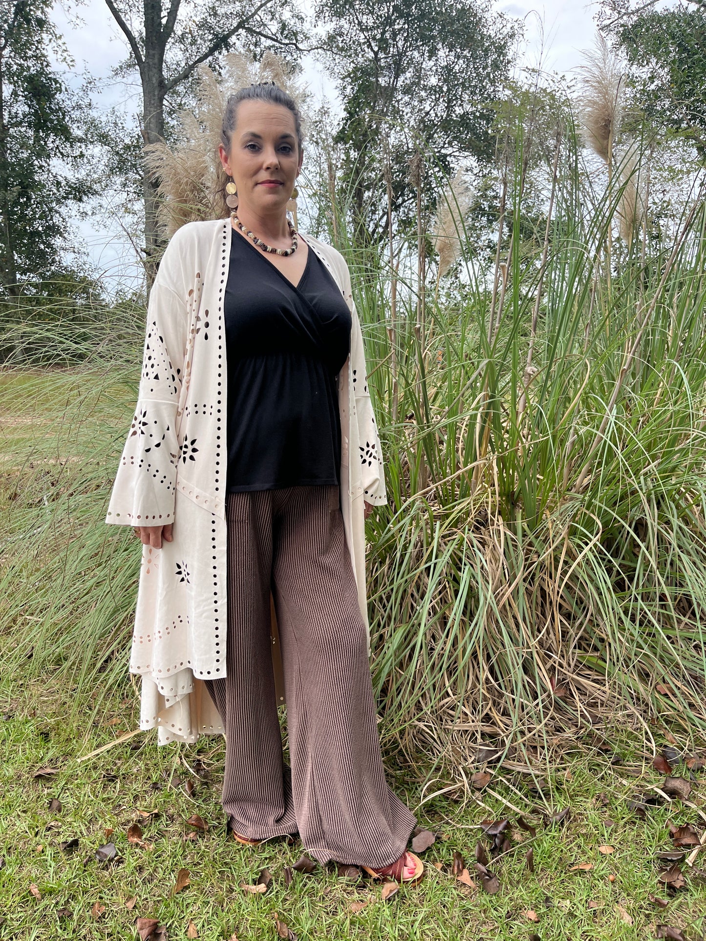 Ribbed Pants with Pockets