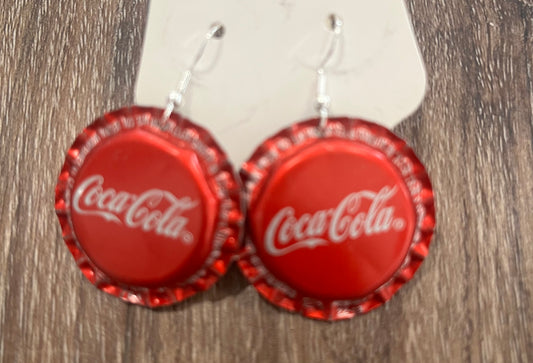 Soft Drink Bottle Cap Earrings