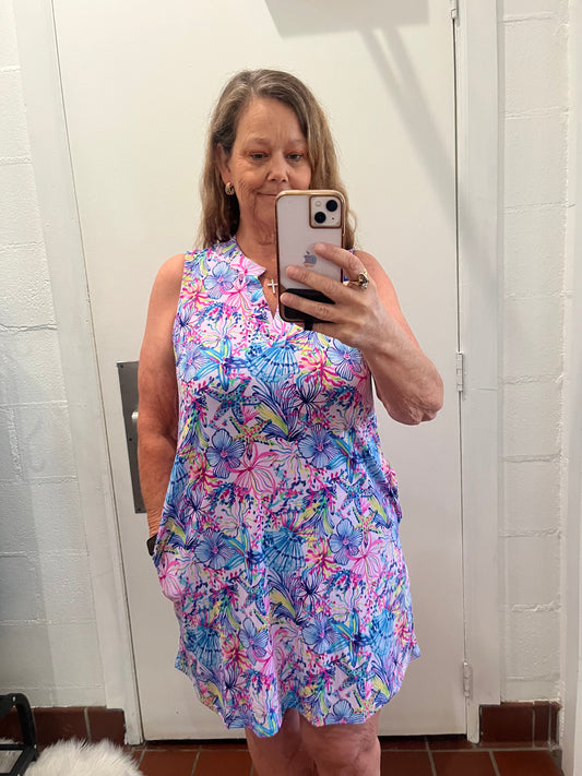 Multicolor Floral Mini Dress
