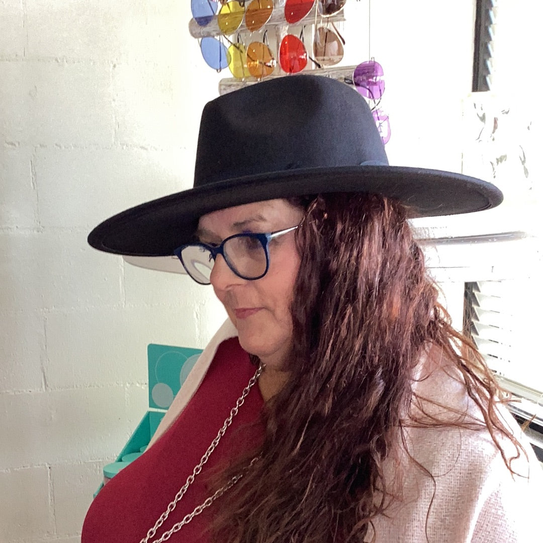 Fedora 65% Cotton 35% Polyester Black