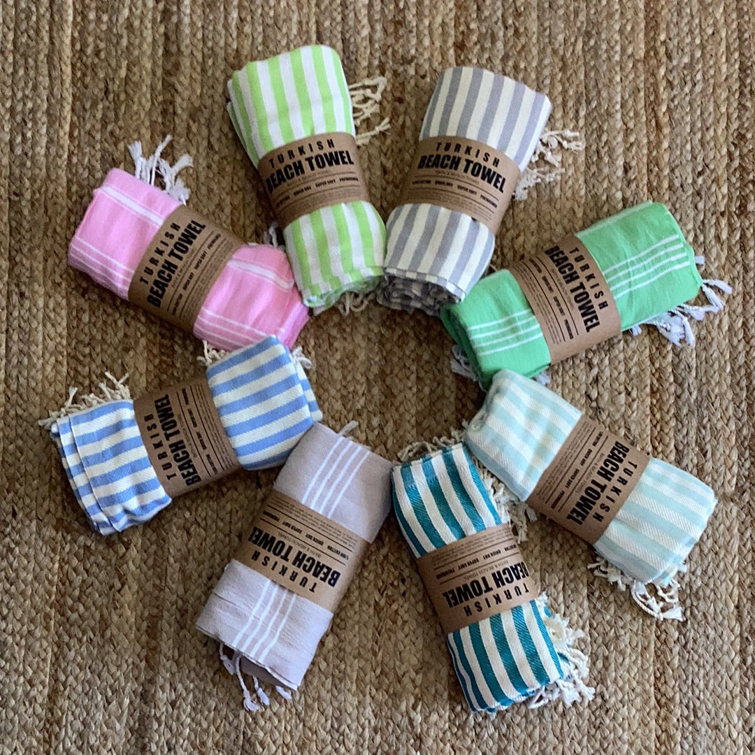 100% Cotton Turkish Beach Towels 77"x38" absorbent and sand free