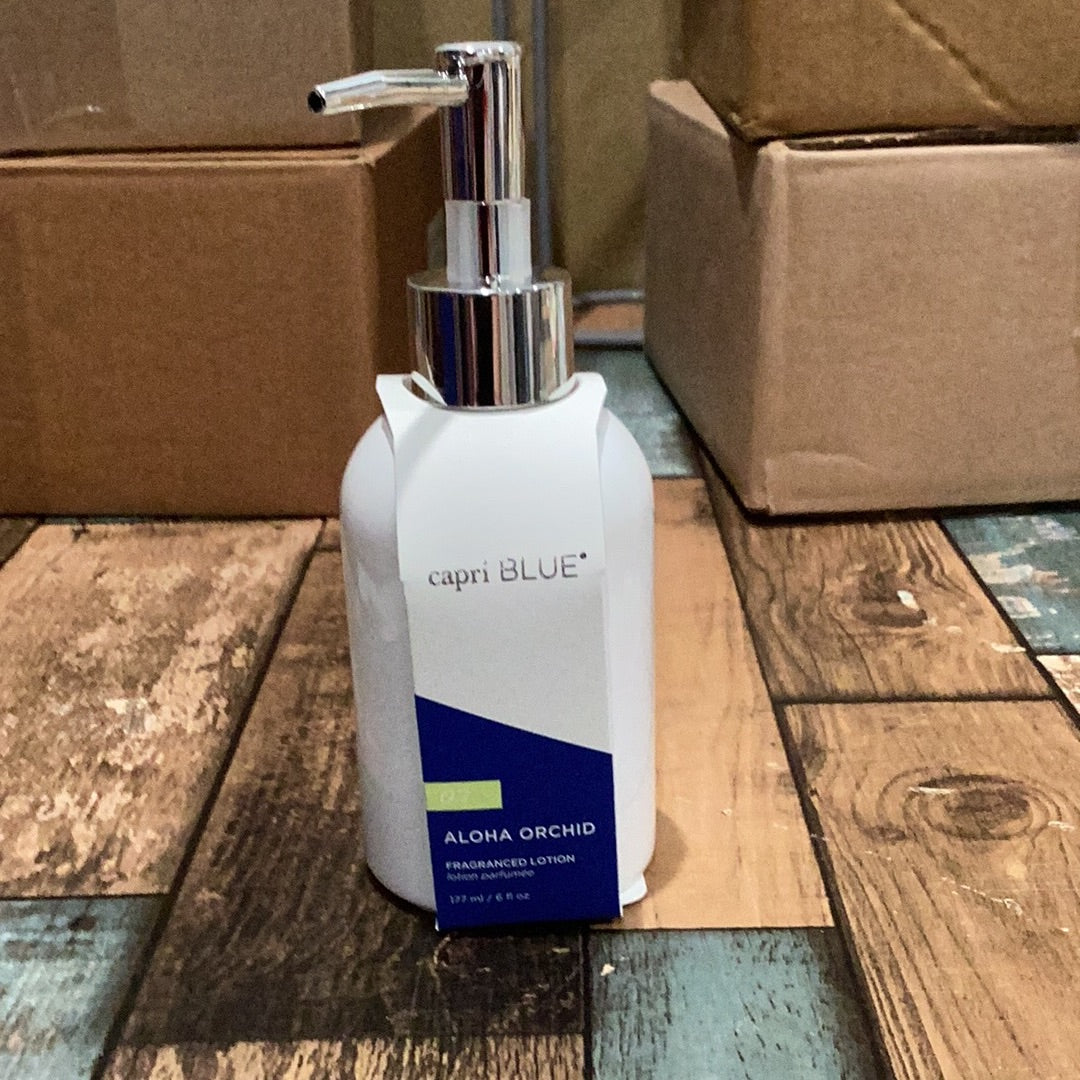 6 oz capri blue hand and body lotion pump bottle