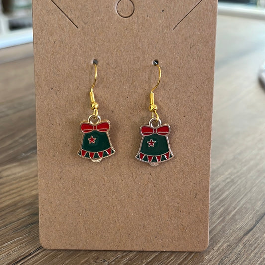 Hand crafted Christmas Bell earrings