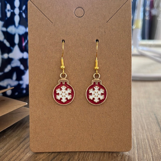 Hand crafted ornament earrings