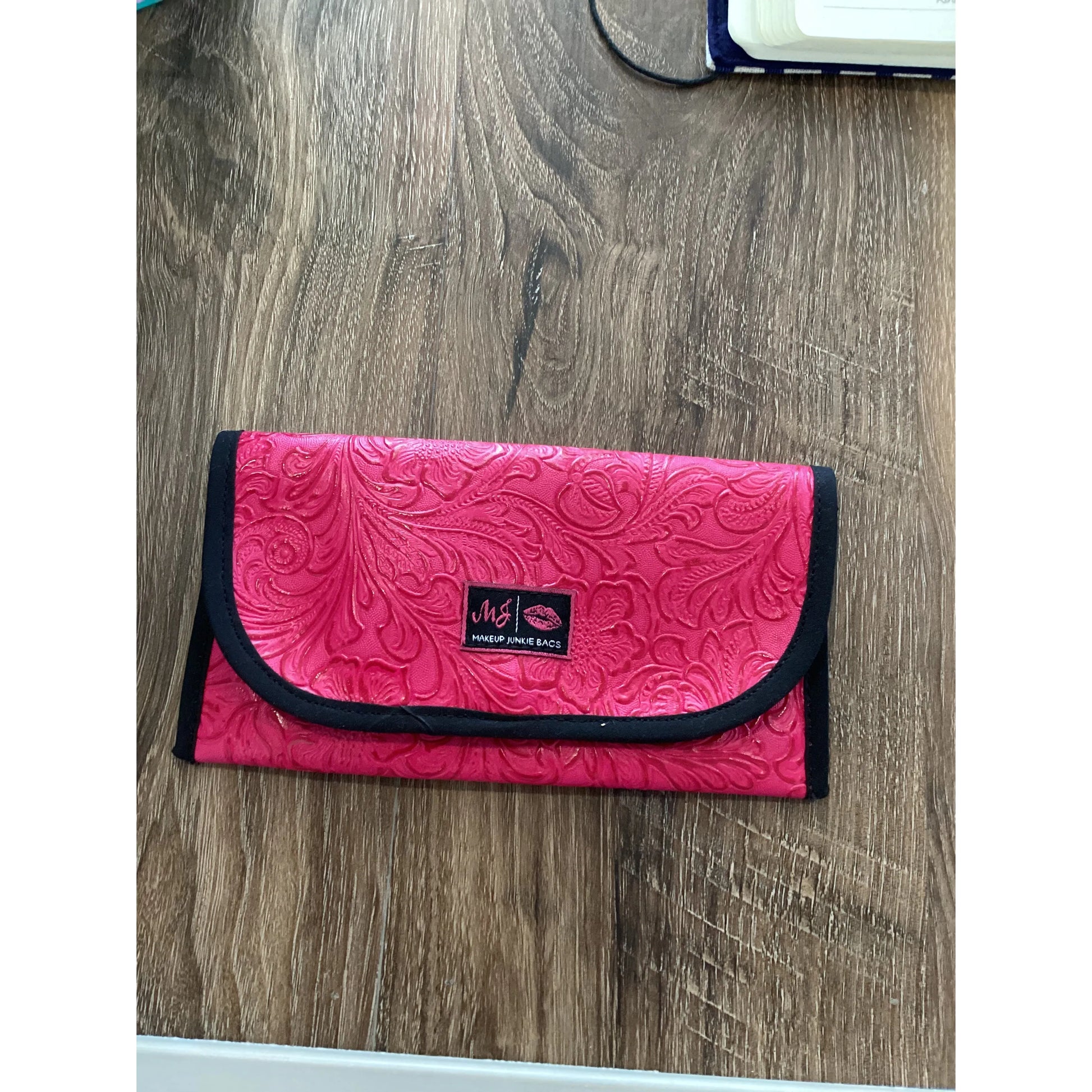 Makeup Junkie Sunglass Case, Handmade in Texas, featured on Shark Tank. Hot Pink